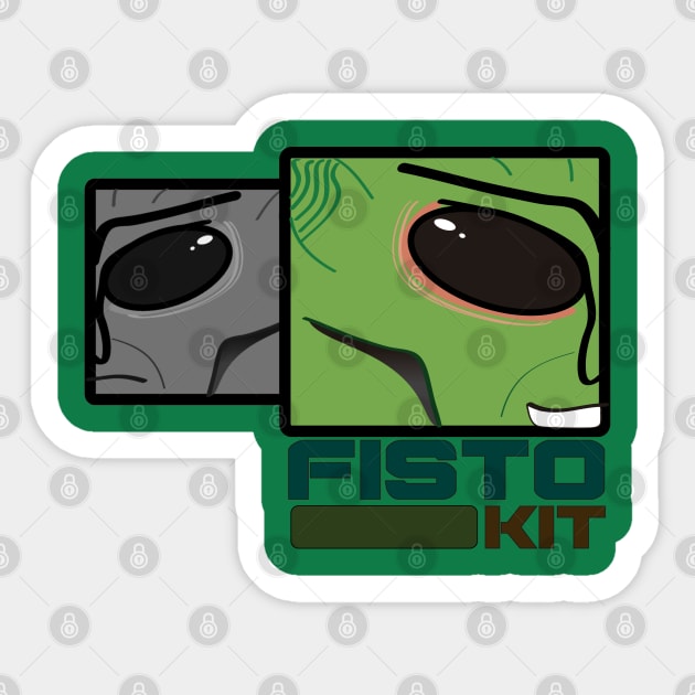 Kit Fisto 2 faces Sticker by RebelJediDude